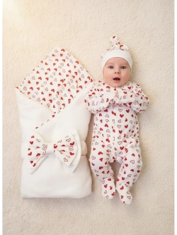 Конверт на выписку весна c костюмом