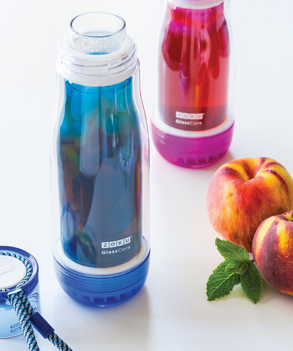 Бутылка Zoku 475 мл синяя