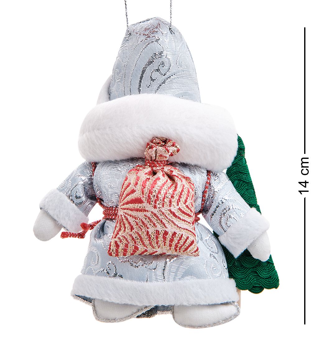 RK-940 Кукла подвесная «Дед Мороз с рюкзаком и ёлкой»