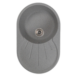 Мойка МЛ-ГМС105 (ML-GMS105) СТАНДАРТ овальная с крылом, темно-серый (309), 740*460*190мм