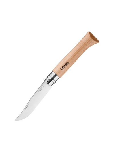 Нож Opinel №12, нержавеющая сталь, рукоять из бука, серрейторная заточка, 002441