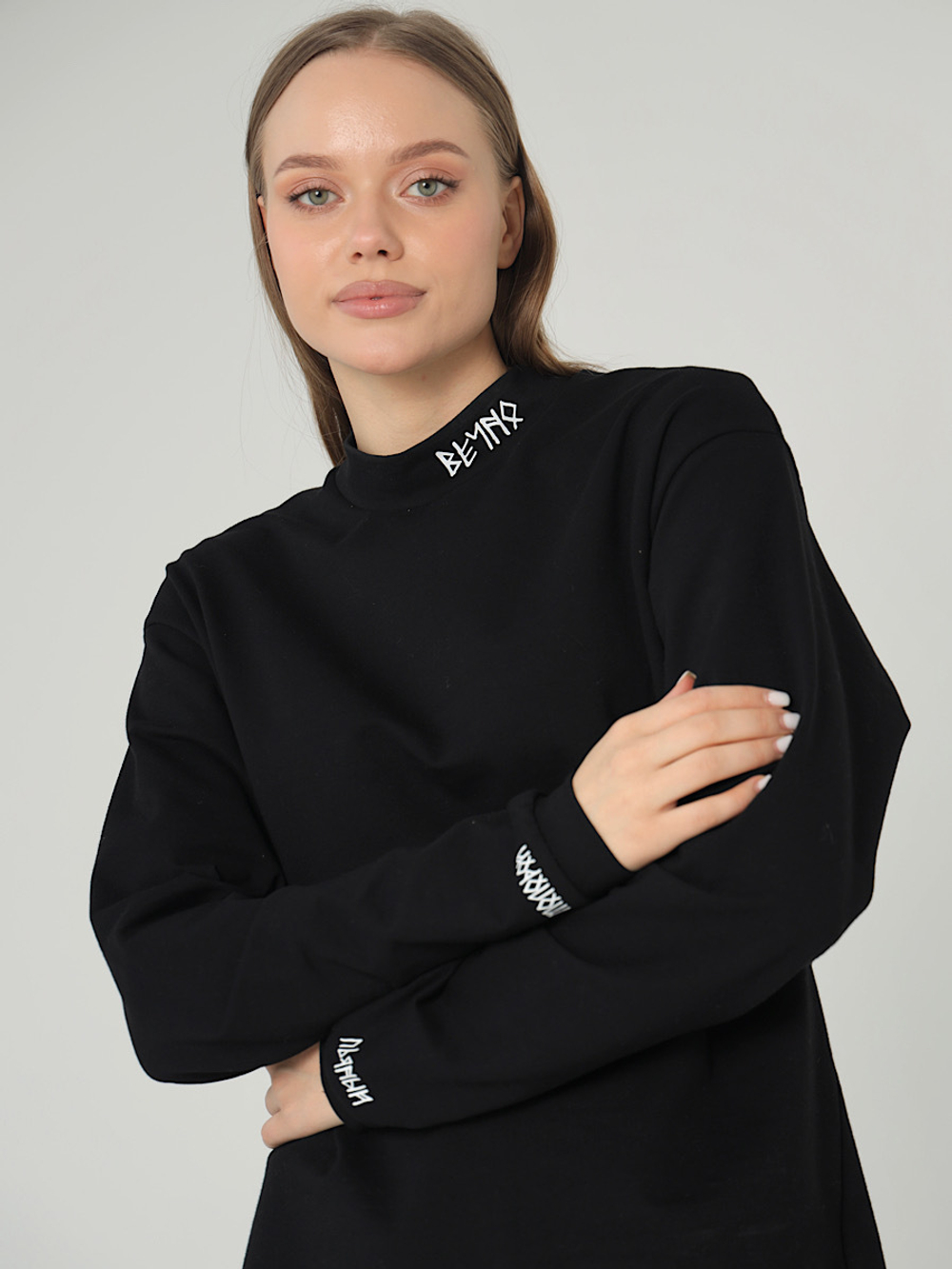 Лонгслив вечно молодой вечно пьяный Город Горький черный