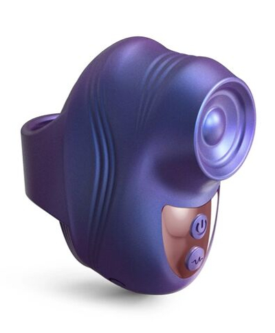 Синий клиторальный стимулятор на палец Kisscool (Цвет: синий)