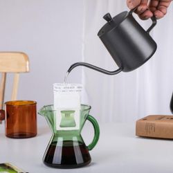 Декантер кемекс для заваривания фильтр-кофе 350 мл 8,4*9,2 см h 11 см темное стекло P.L.- Barbossa