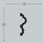 bello deco Молдинг XPS М 6 (60x18) 00-00004626