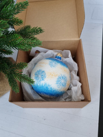 Шар стеклянный "Спас на крови",  ручная роспись