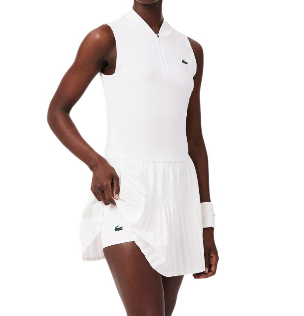 Теннисное платье Lacoste Ultra Dry - white