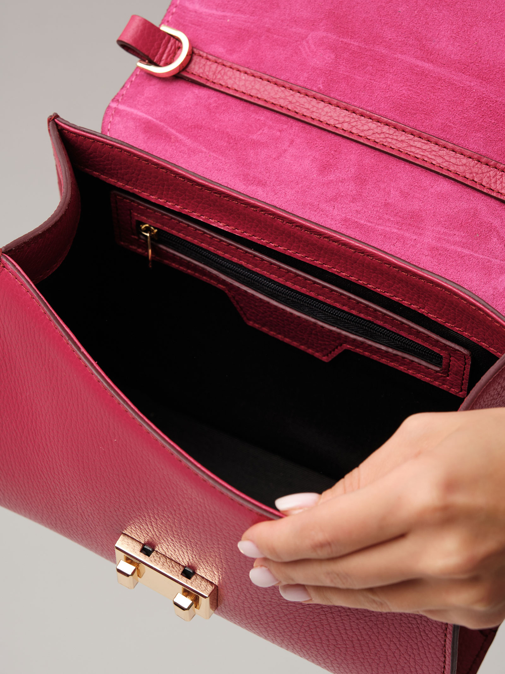 Сумка Azaro 30802 розовая ягода