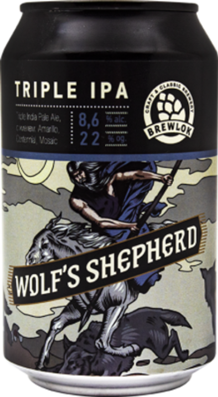 Пиво Брюлок Волчий Пастырь / Brewlok Wolf's Shepherd 0.33л - 6шт
