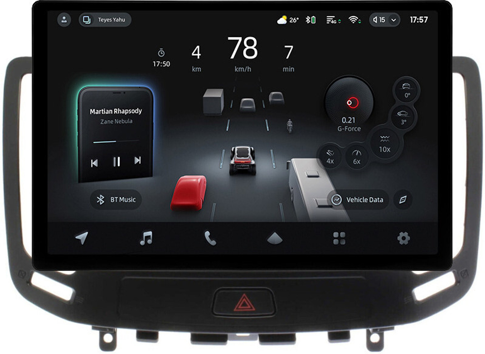 Магнитола для Infiniti G25, G35, G37 2006-2013 - Teyes CC4-PRO монитор 13" 2K QLED на Android 13, Snapdragon 778G, 8+128, AI, CarPlay, DSP, 4G SIM-слот