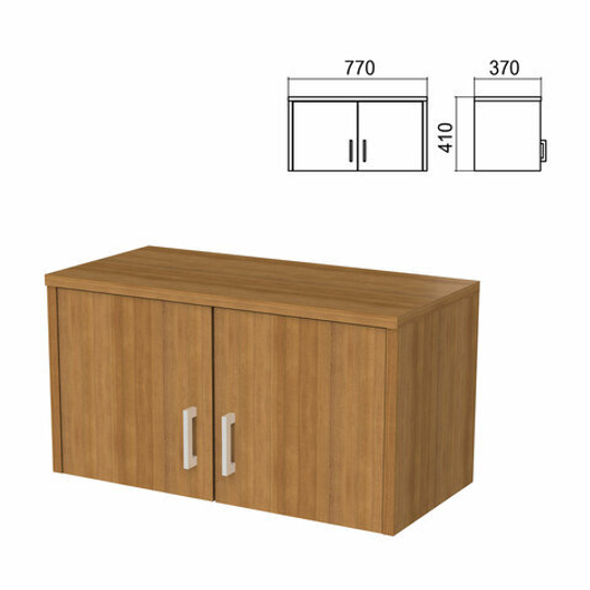 Шкаф-антресоль "Арго", 770х370х410, орех (КОМПЛЕКТ)