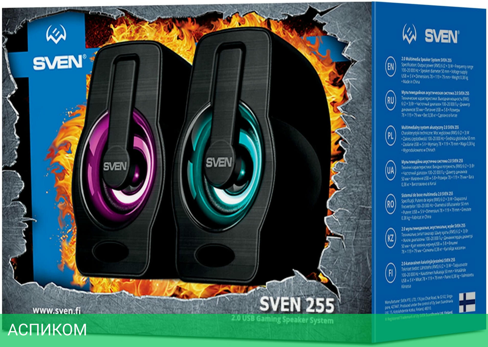 Акустика Sven 255 черный (SV-020149)