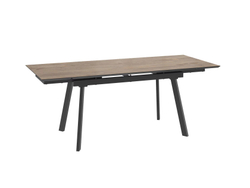 Стол ALTEZA FOUR-140, раздвижной 140(30+30)x85, ДУБ ВИНТАЖНЫЙ-COMPAKT CER/ЧЕРНЫЙ, (1 упак.)