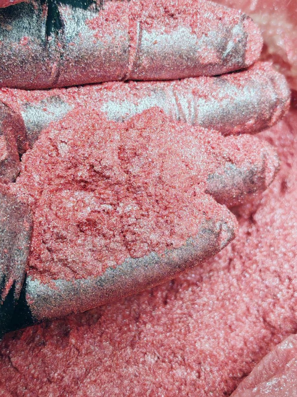 Премиум 8981 Коралловый мерцающий - перламутровый сухой краситель