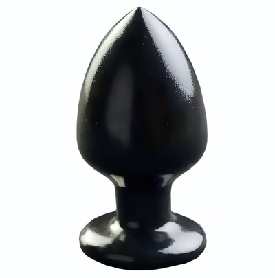 Черная большая анальная пробка MAGNUM 10 - 14,5 см. (Цвет: черный)