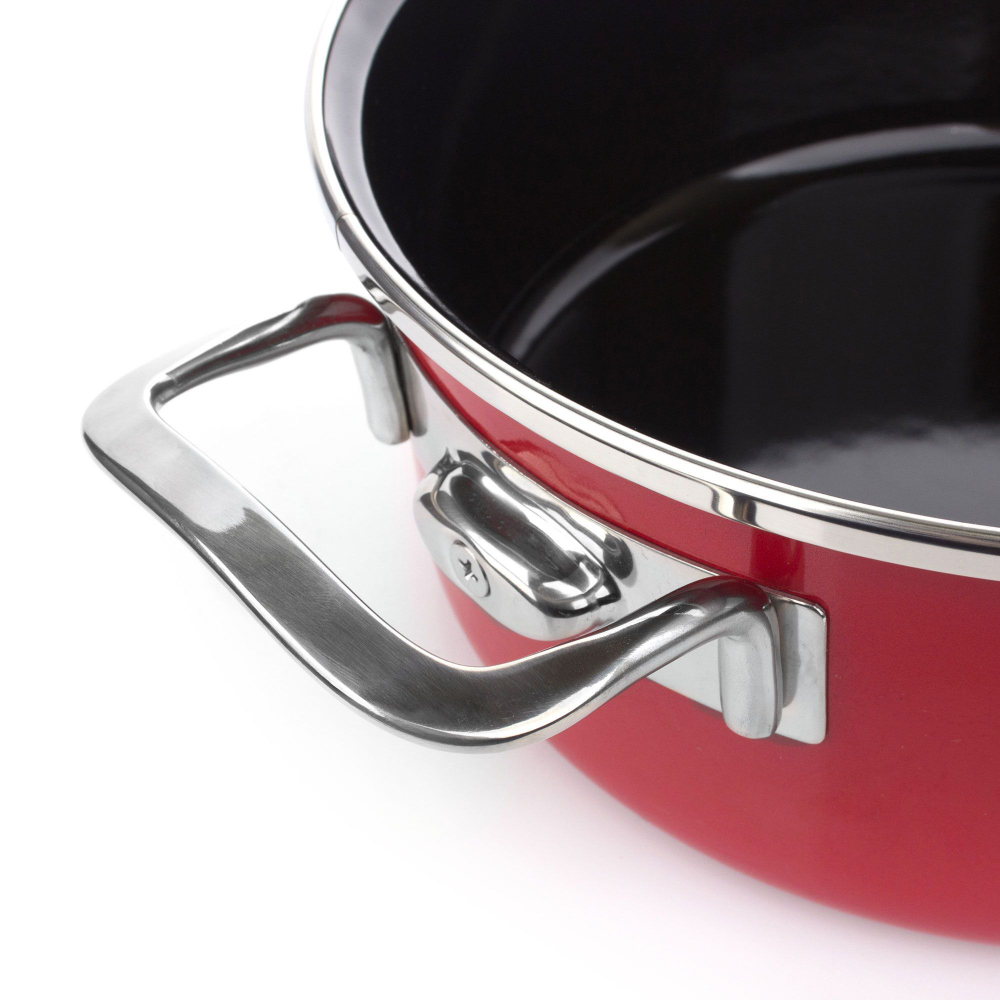 Кастрюля 4.3л Kochstar Metallica Solid Rot Германия фото