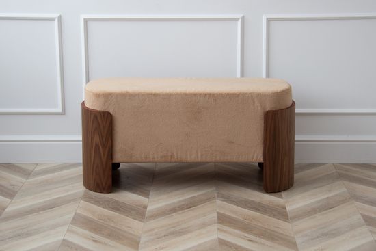 Банкетка Lagom 100 см (бежевый, орех)