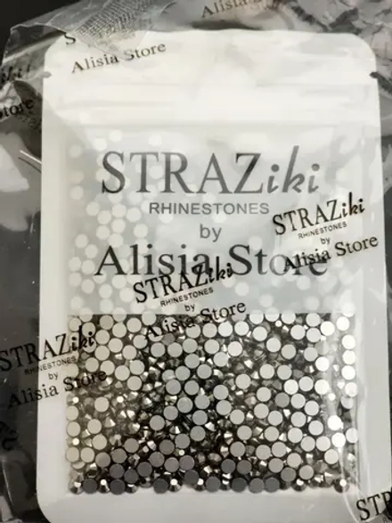 Стразы холодной фиксации стекло ss16 Black Hematite