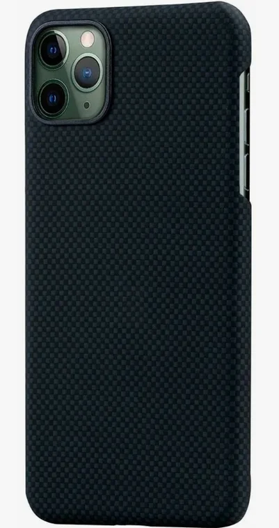 Кевларовый Чехол Pitaka Для Apple IPhone 11 Pro Max, Черно-Серый ( Шахматное Плетение ) KI1102M
