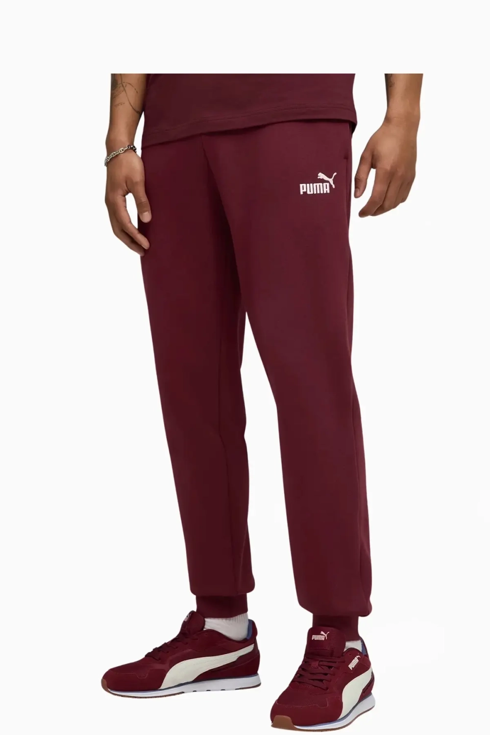 Штаны Puma Essentials No. 1 Logo Fleece - бордовый