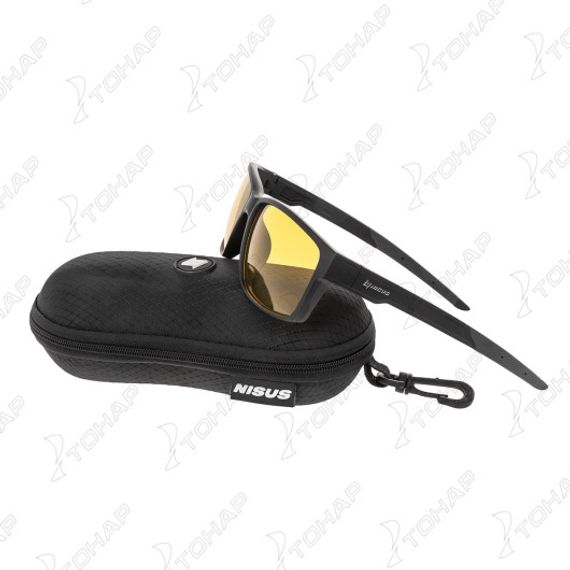 Очки поляризационные в жест.чехле (желтый) (N-OP-PF2015-Y) Nisus