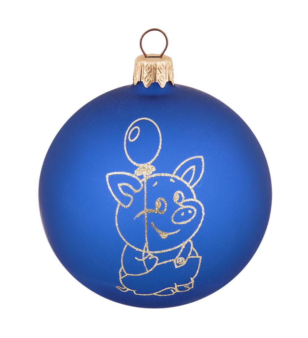 Элита НФШ-1640/1 Ел.украшение Шар «Поросенок с шариком» 85 мм