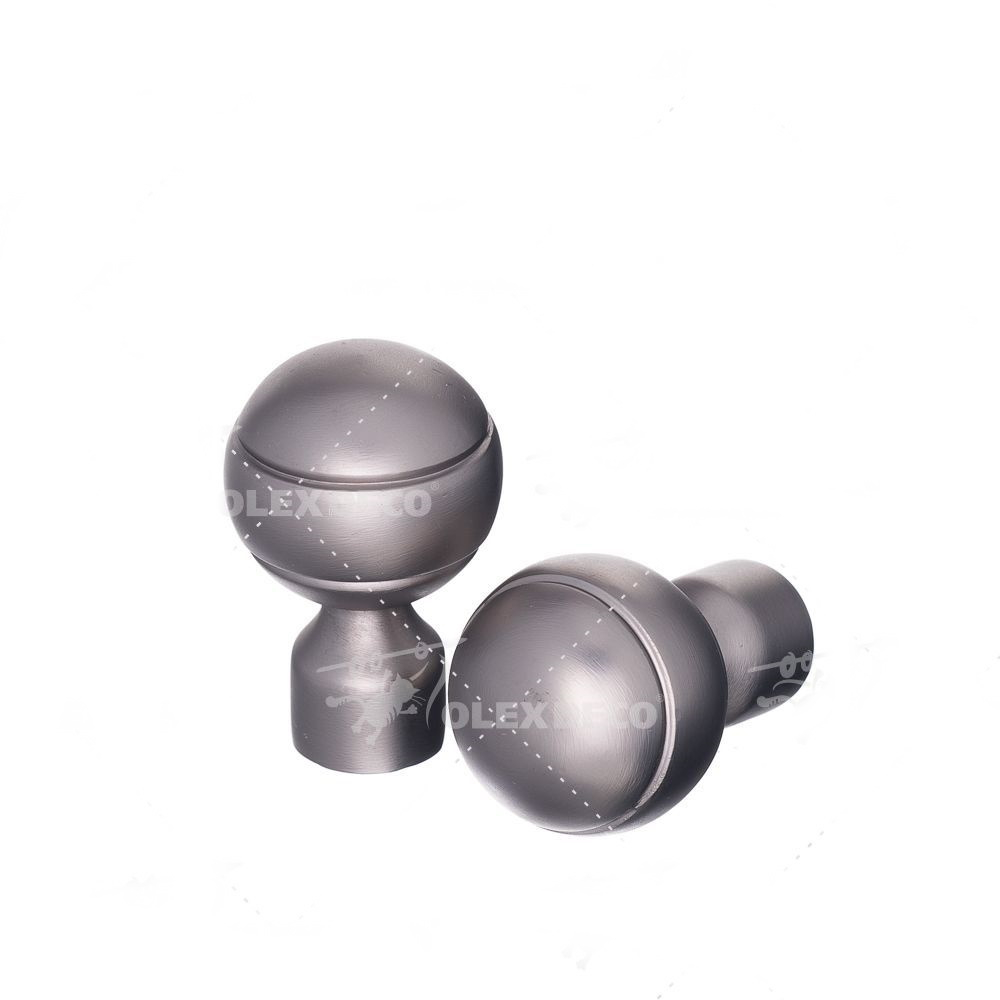 Наконечники "Паола" d16 мм, цвет хром матовый