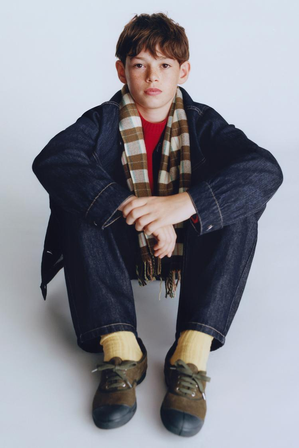 ZARA Х BENSIMON ® ДЖИНСОВАЯ КУРТКА, СИНИЙ