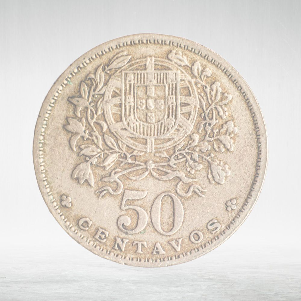 Portugal, 50 Centavos, 1956, VF