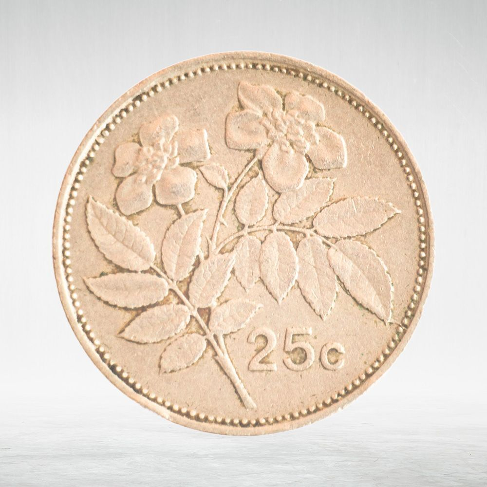 Malta, 25 Cents, 1998, VF