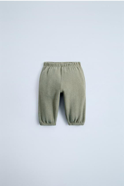 ZARA МЯГКИЕ БРЮКИ, СВЕТЛО-ЗЕЛЕНЫЙ