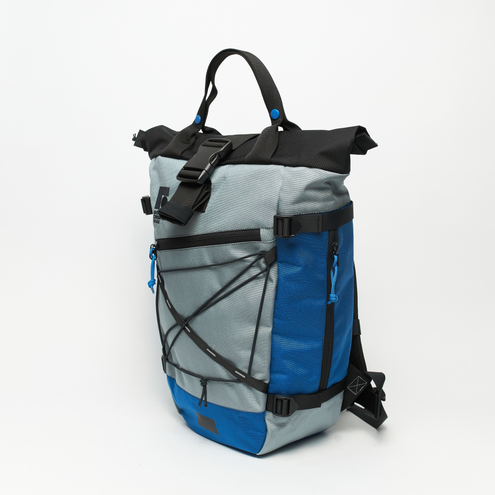 Рюкзак Rolltop Grubo 500 светло-серый/небесно-голубой