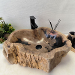 Раковина из окаменелого дерева OD-62408 58*47*17