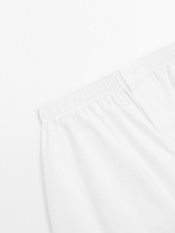 Massimo Dutti Однотонные боксеры из 100% хлопка, белый