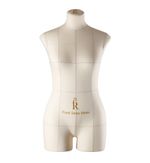 Манекен портновский Моника, торс, размер 44, цвет бежевый. Вид спереди.