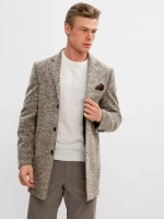 Классическое пальто, утепленное, зимнее, укороченное,шерсть