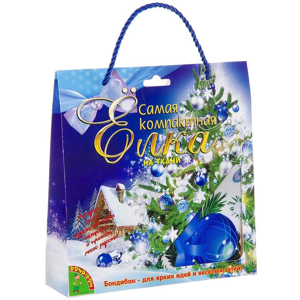 Ель декоративная Bondibon "Самая компактная елка "Укрась своими руками!", 120*160см