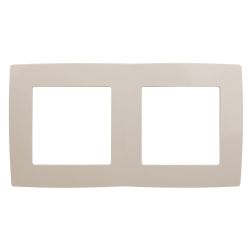 12-5002-02 ЭРА Рамка на 2 поста, Эра12, слоновая кость