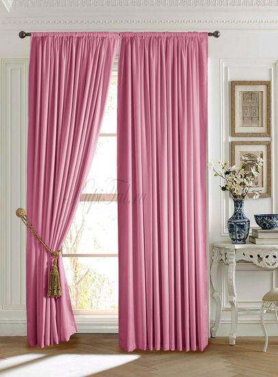 Длинные шторы. Mild (розовый)
