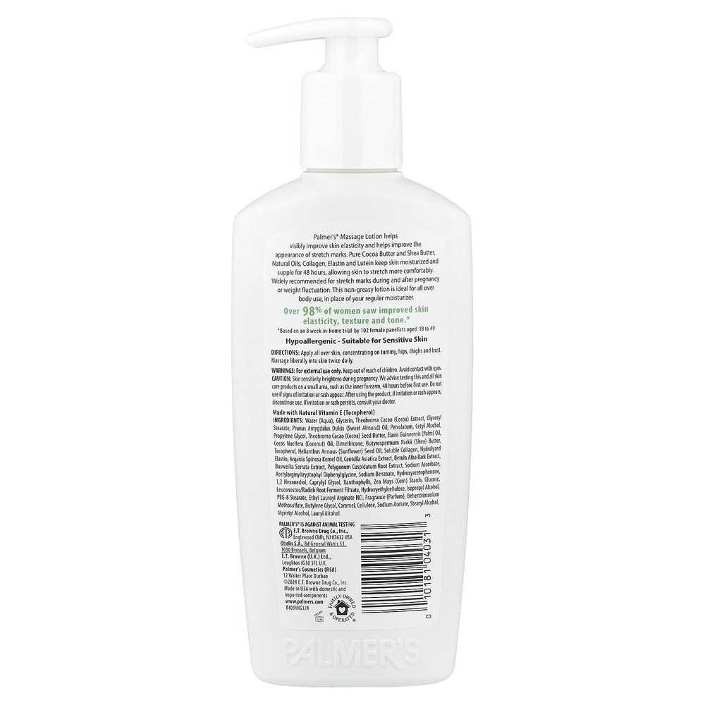 Palmer's, Cocoa Butter Formula®, массажный лосьон от растяжек с витамином E, 250 мл (8,5 жидк. унции)