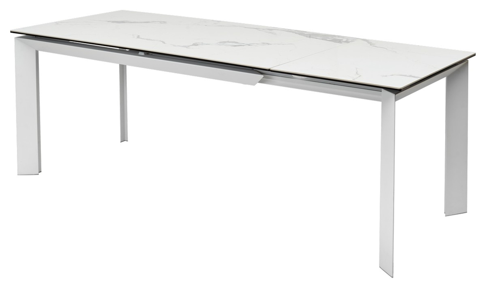 Стол М-City DISAUR Кремона (Cremona) 140 Белый мрамор матовый (Matte Statuario), керамика, Белый