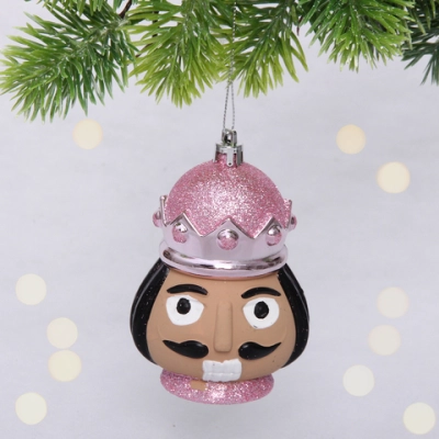 Елочная игрушка «Новогодний солдат» 7,5*7*11 см, розовый