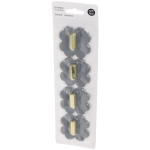 Крючки в наборе 4шт пластиковые на липкой основе «ЛАМИНГТОН», цвет серый агат, нагрузка 2кг/5,5см(блистер)