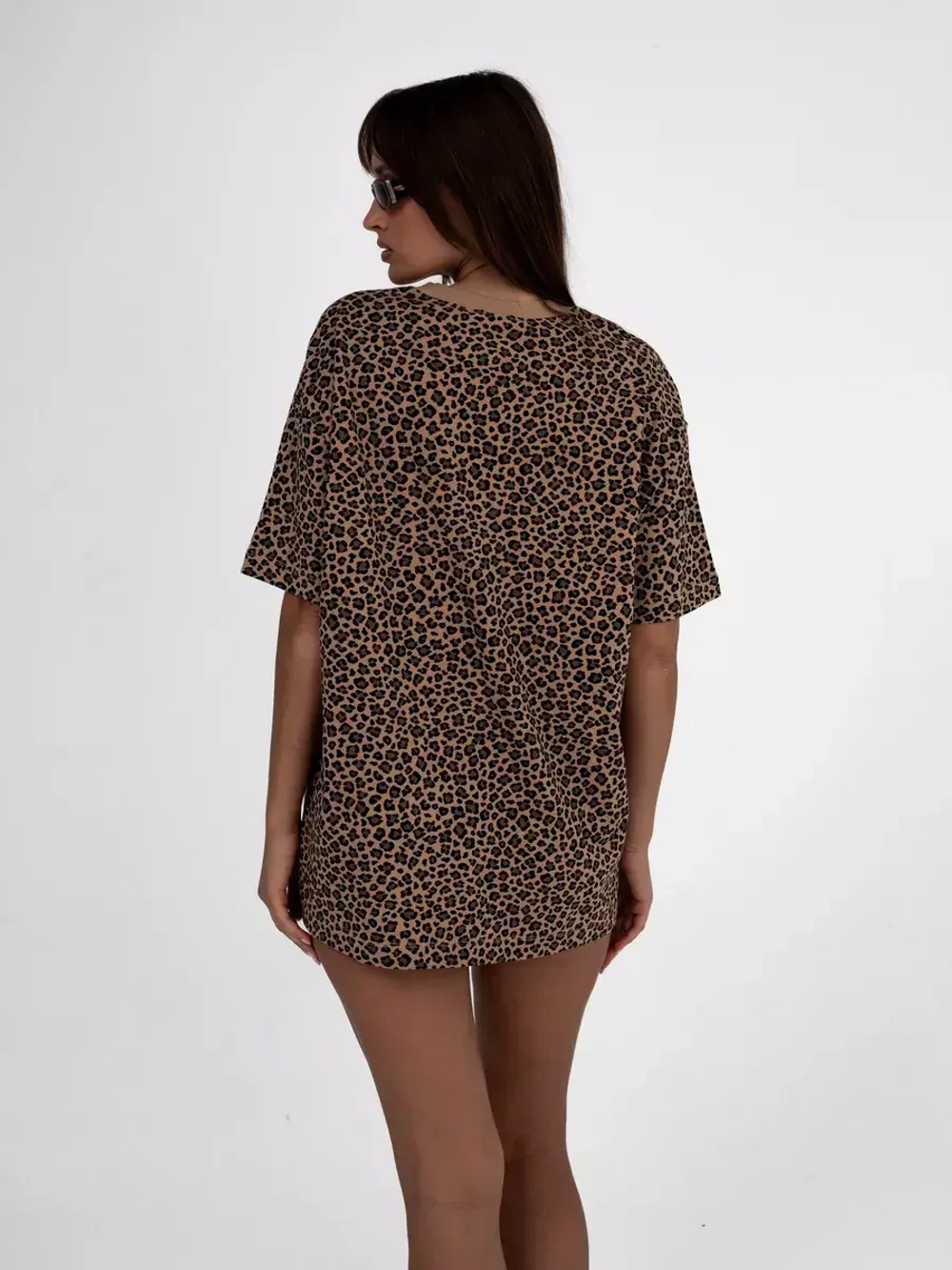 Футболка оверсайз базовая однотонная