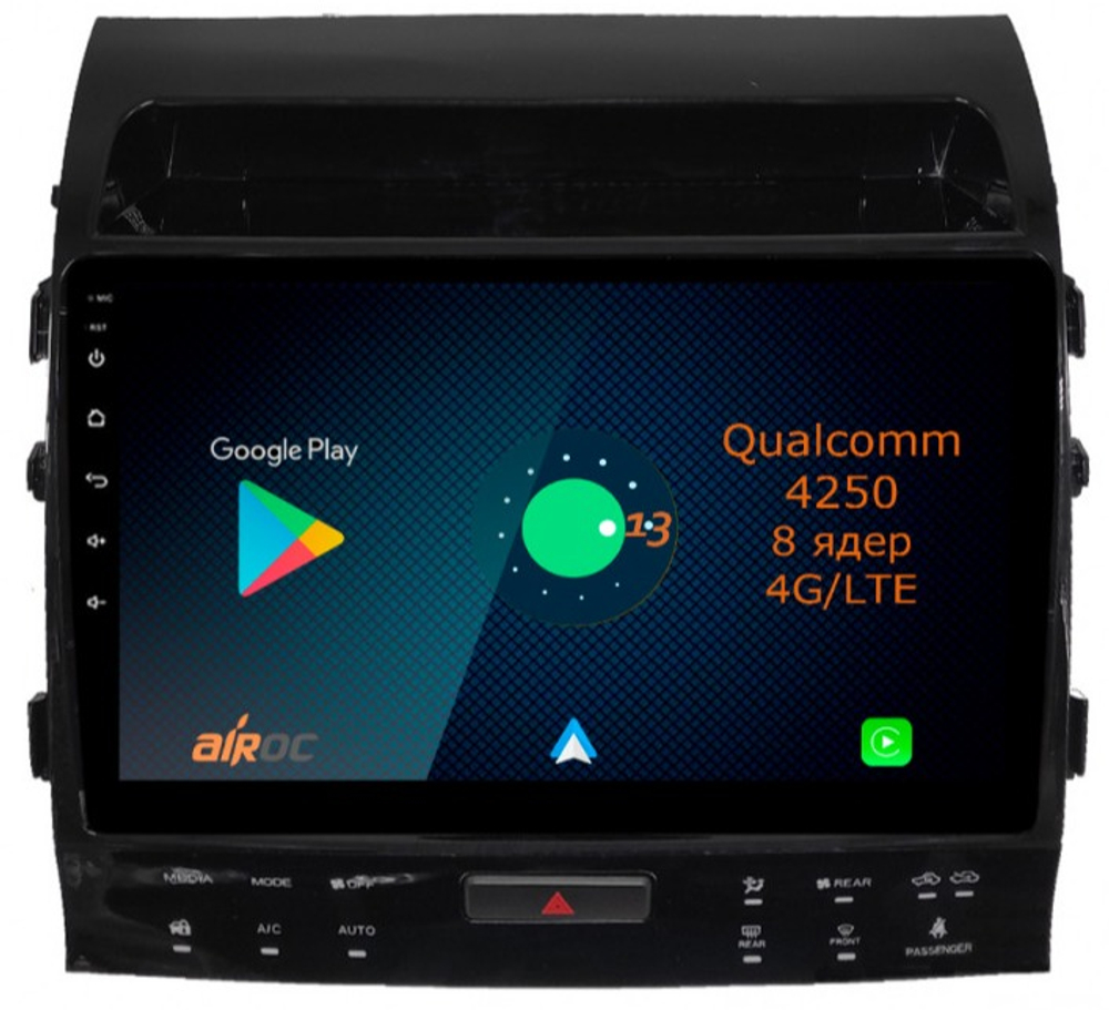 Магнитола для Toyota Land Cruiser 200 2007-2015 - Roximo AQ-1131 Android 13, ТОП процессор, 8/128, SIM-слот 