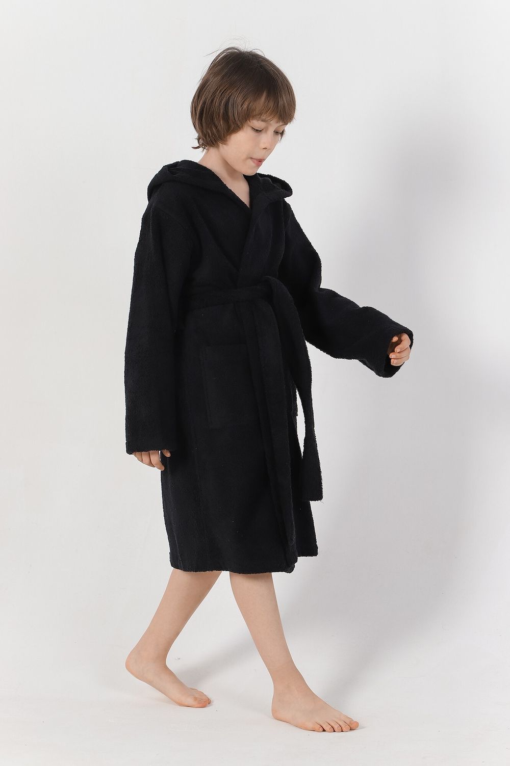 Халат для мальчика Комфорт-2 Виотекс ЧЁРНЫЙ