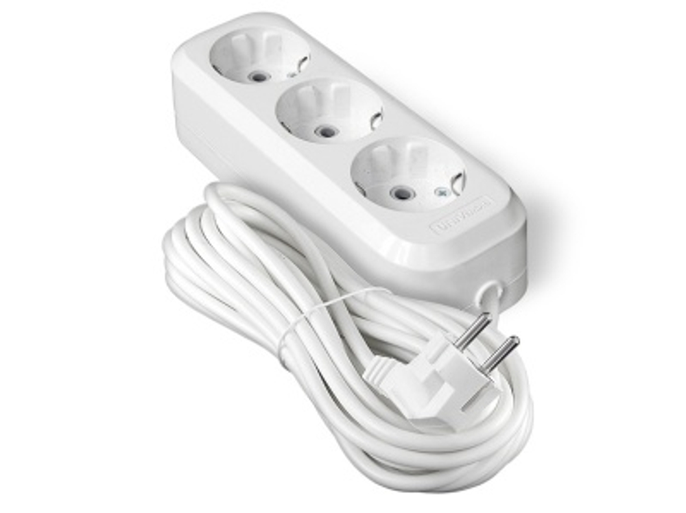 Удлинитель 3 гнезда с/з 7м (30шт/кор)