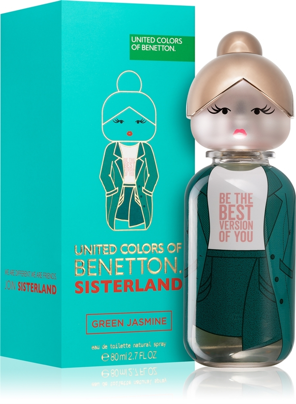 Benetton Sisterland Green Jasmine Туалетная вода для женщин