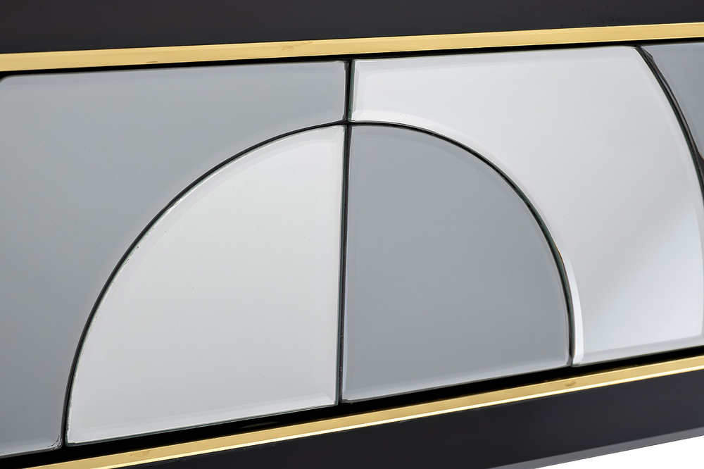 Консоль Garda Decor 2 ящика зеркало двухцветное 120*42*75 см