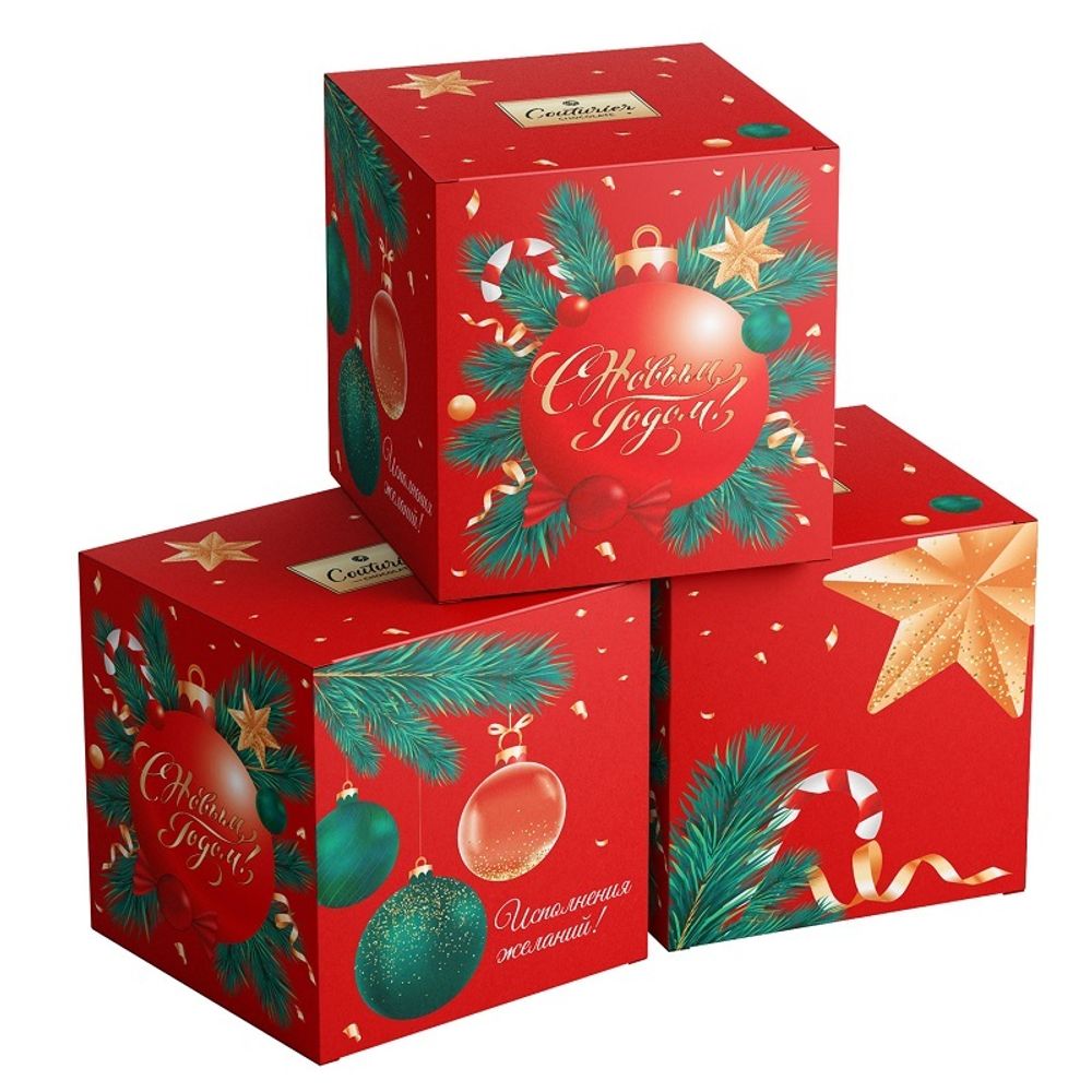 Ассорти Встечаем НГ с начинкой Крем-Шоколад 115г